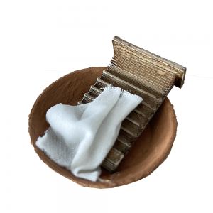 Tabla de lavar con lebrillo